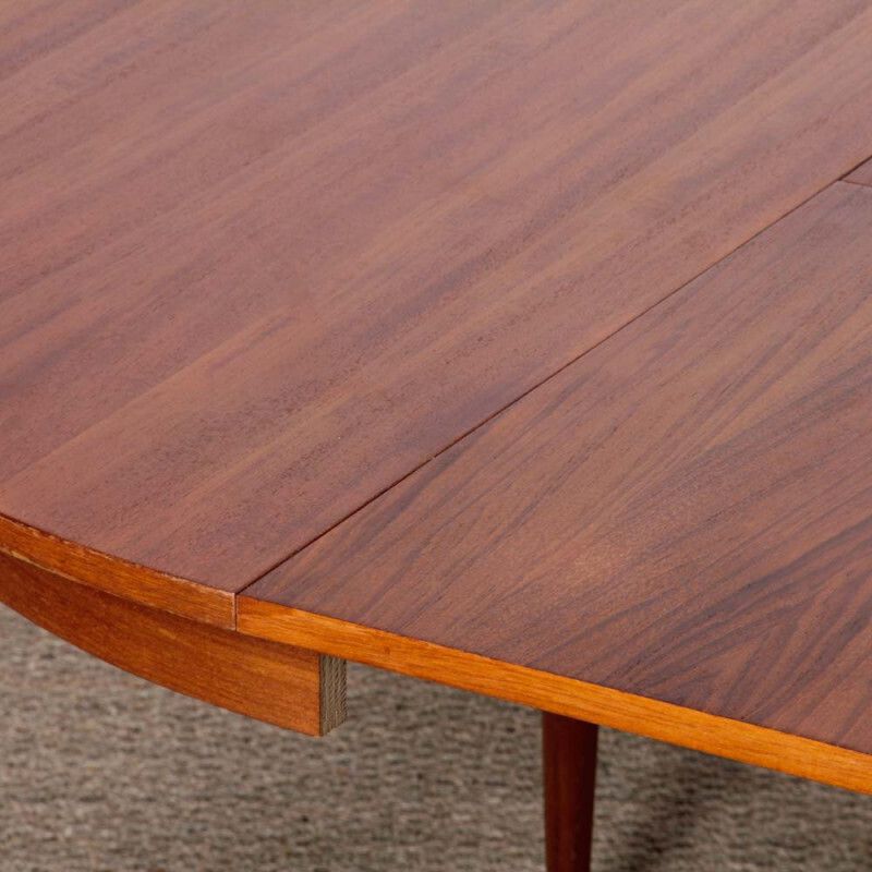 Round, Extendable Wooden Dining Table, 1960 photo buy