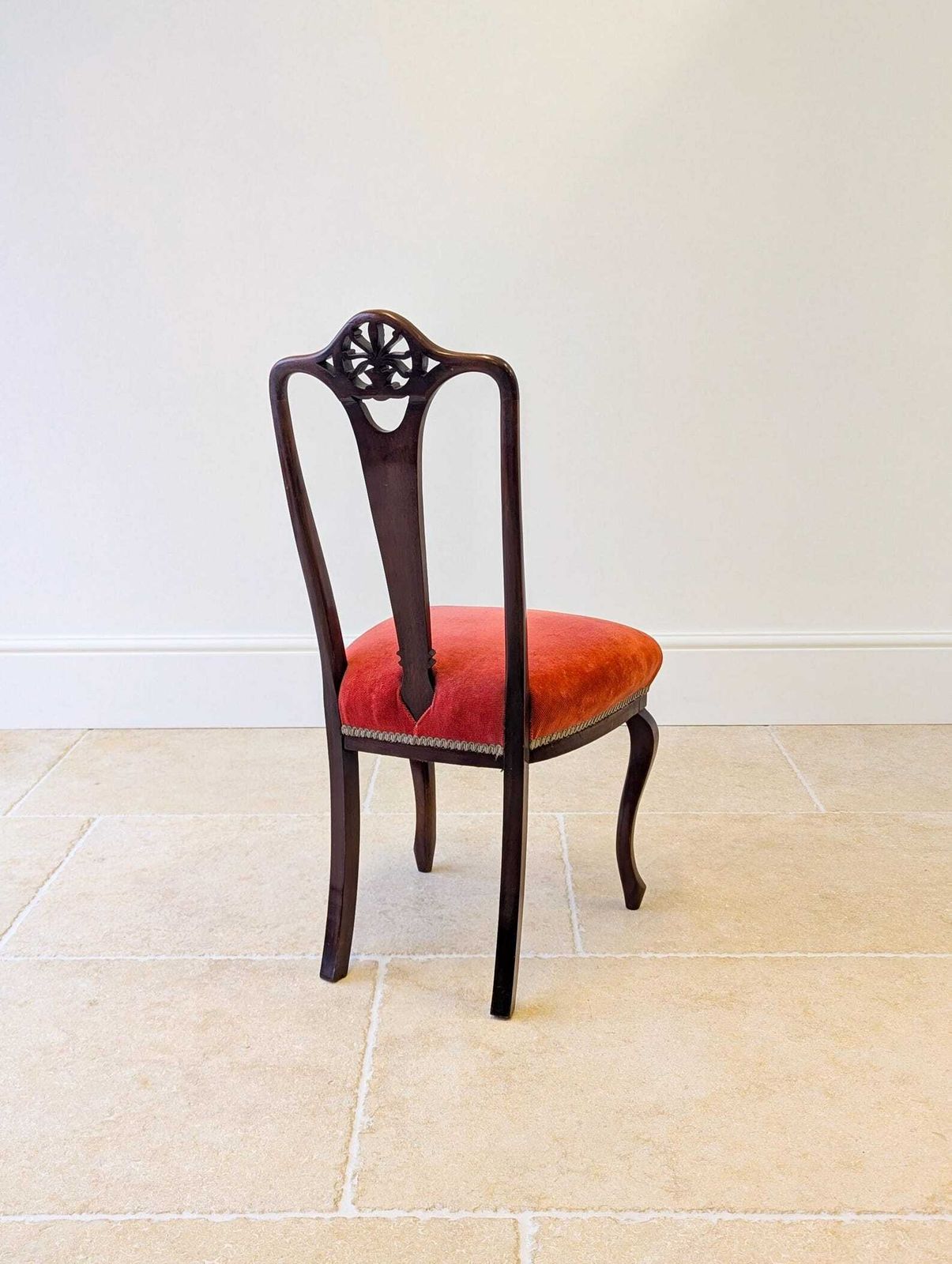 Furniture Antique George III Mahogany Side Chair C.1800 photo