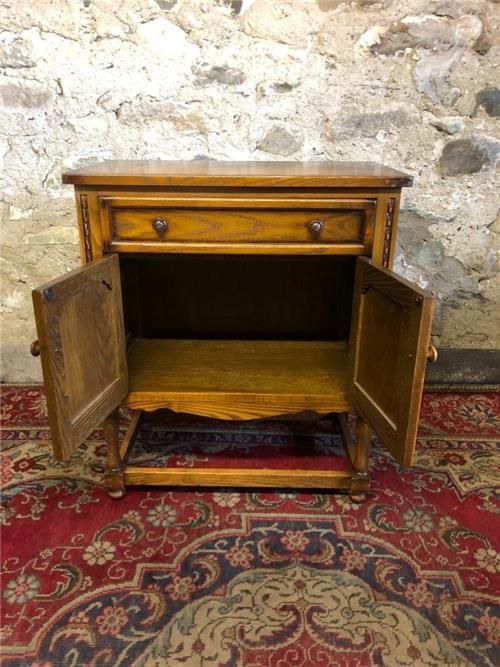 Solid Oak Console Table Hall Table. 0416 photo for sale