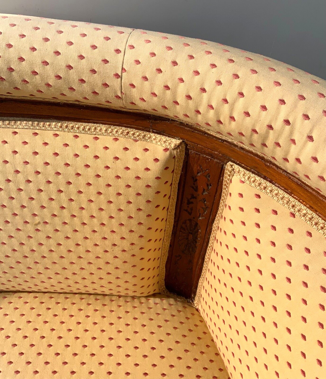Furniture Antique Swedish Gustavian Sofa 3 Seater Late 1800s photo