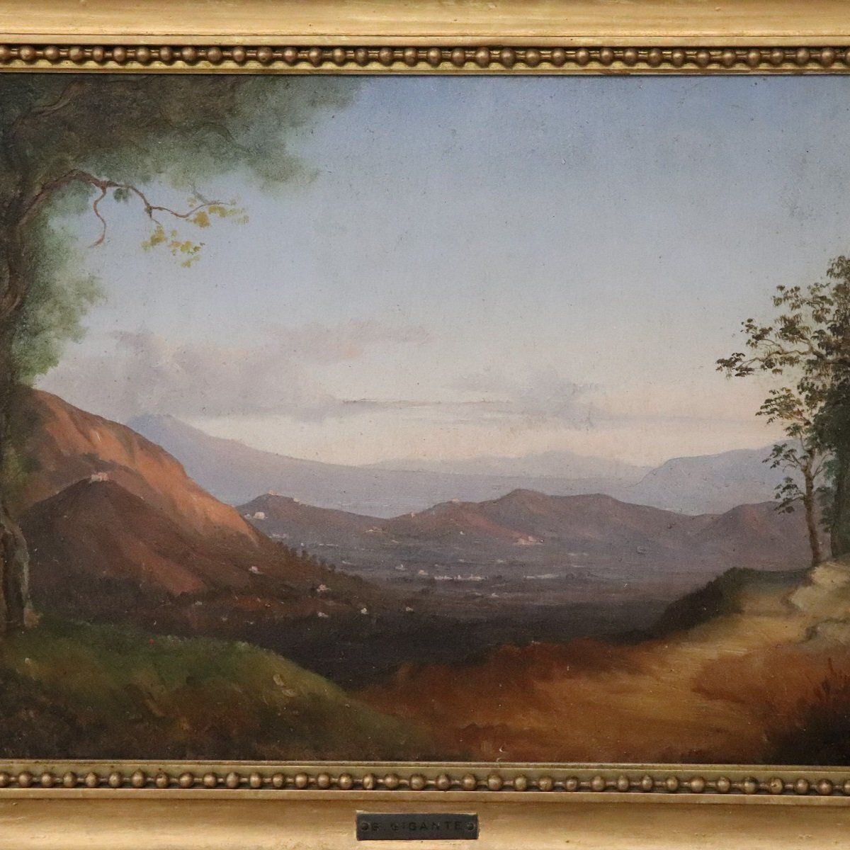 Panoramic View Of Naples, Oil Painting On Canvas, 19th Century, Framed photo buy