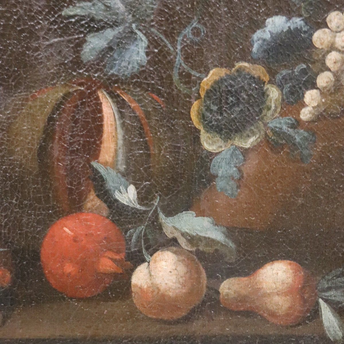 photo furniture Still Life With Flowers And Fruits, 1700s, Oil On Canvas