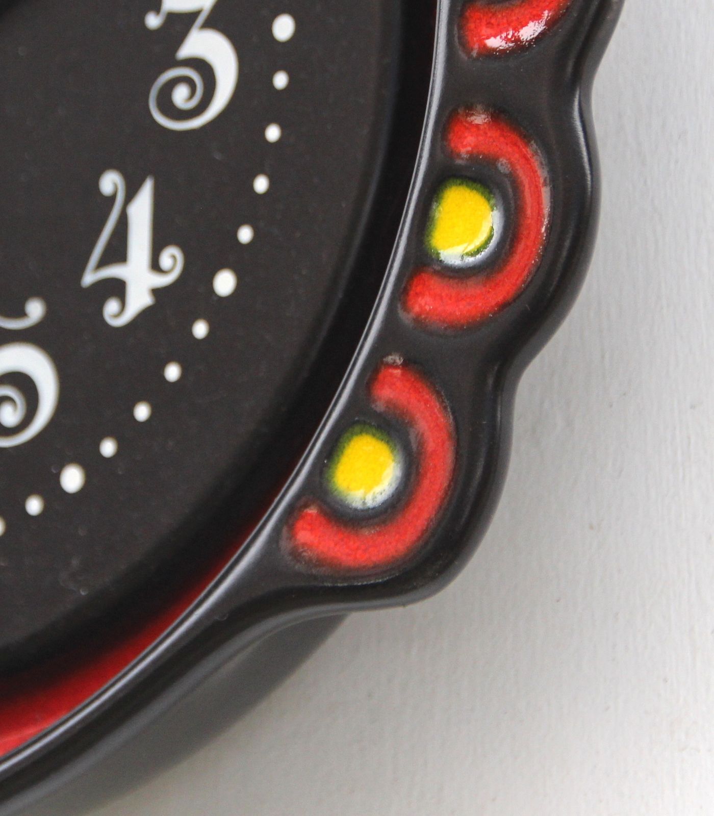 photo for sale 1970s West German Ceramic Vintage Wall Clock. Fully Guaranteed. London Timepiece.