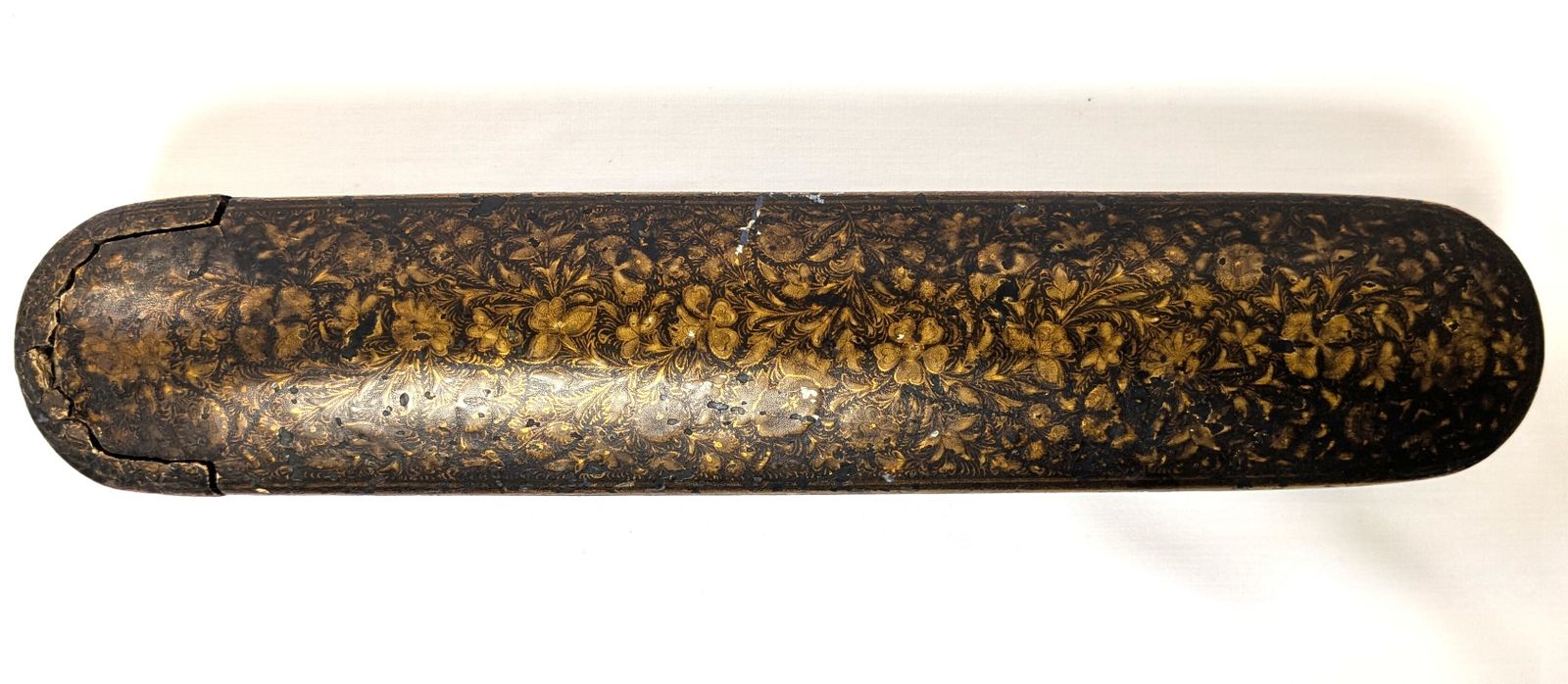 Antique Islamic Kashmiri Hand Painted Lacquered Pen Case Qalamdan photo buy