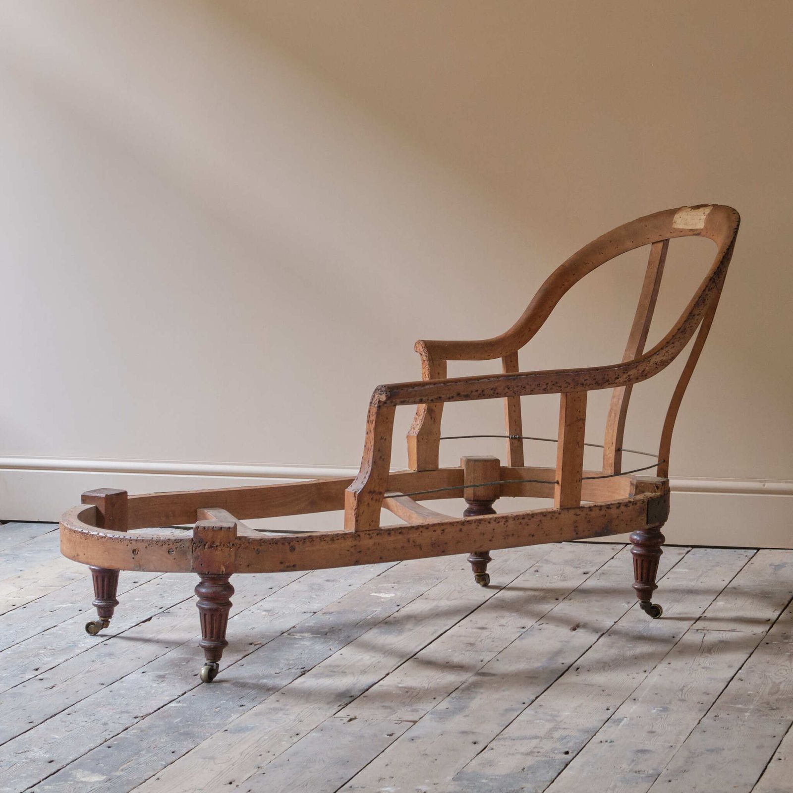 Mid 19th Century Chaise Longue Frame C1860 photo vintage