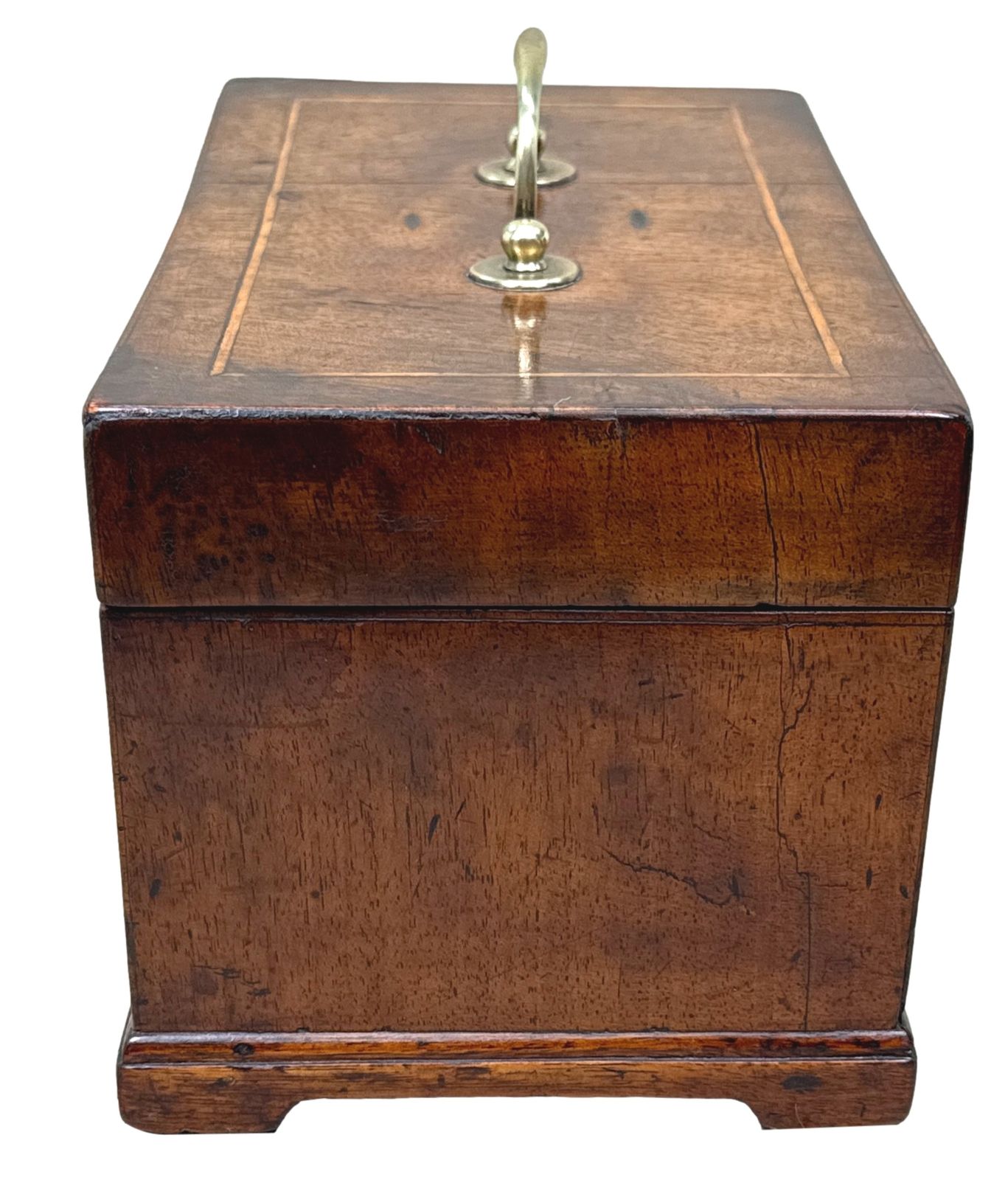 Georgian Walnut Rectangular Tea Caddy 18th Century (England, Circa 1740) photo for sale