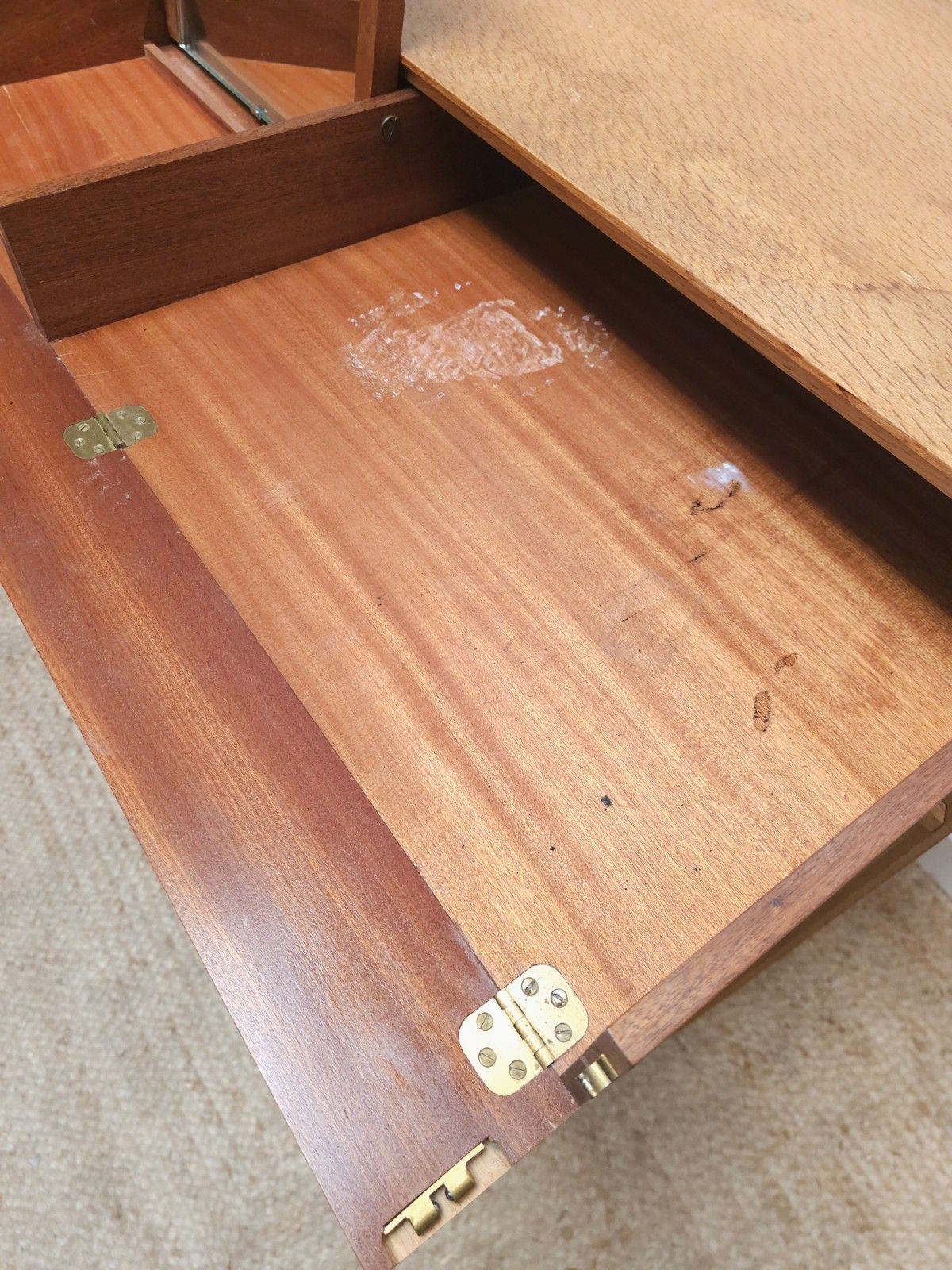 Meredew Mid Century Dressing Chest Retro Oak Chest Of Drawers Vintage Delivery photo vintage