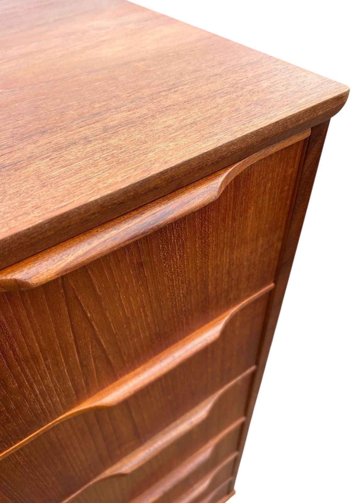 photo for sale Danish Large Teak Chest Of Drawers Mid Century Tallboy 1960s
