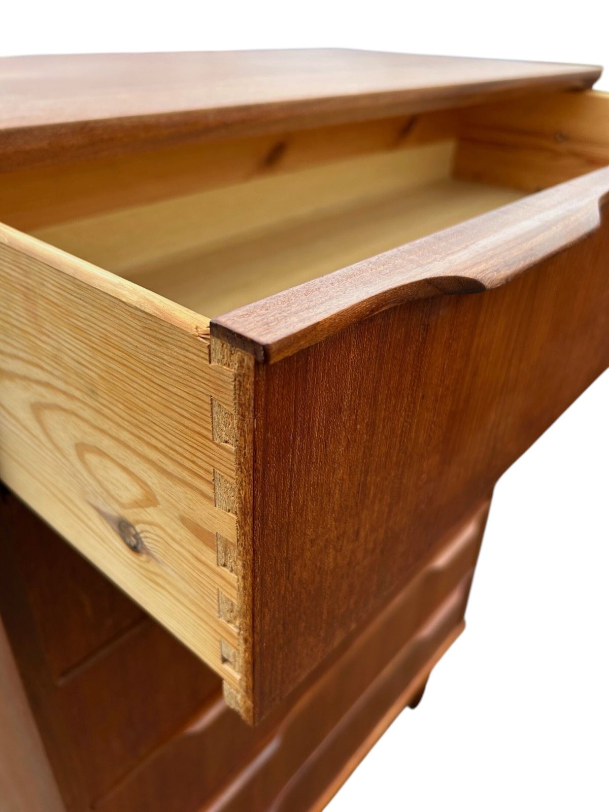 photo vinterior Danish Large Teak Chest Of Drawers Mid Century Tallboy 1960s