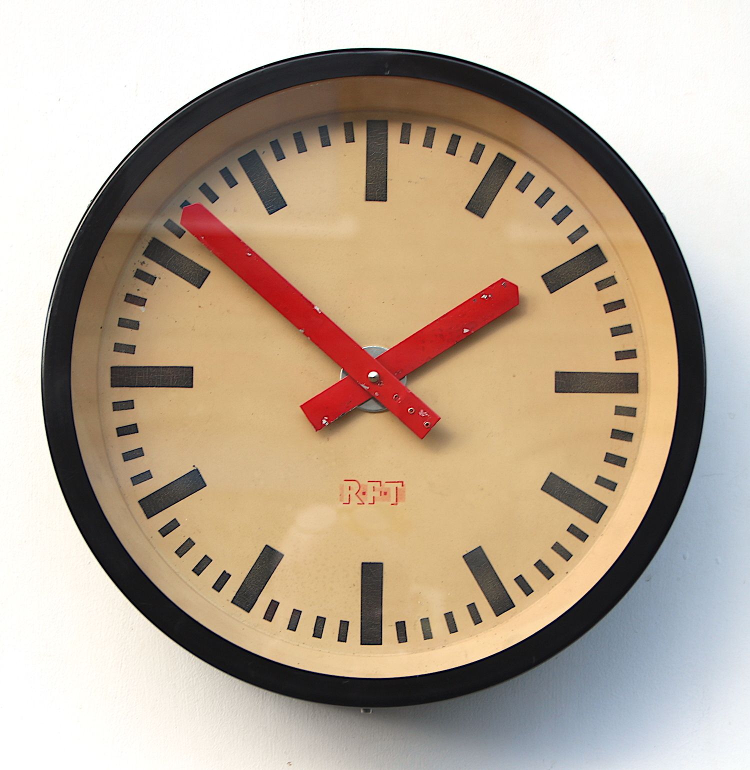 1950s East German Vintage Factory Wall Clock. Fully Guaranteed. London Timepiece