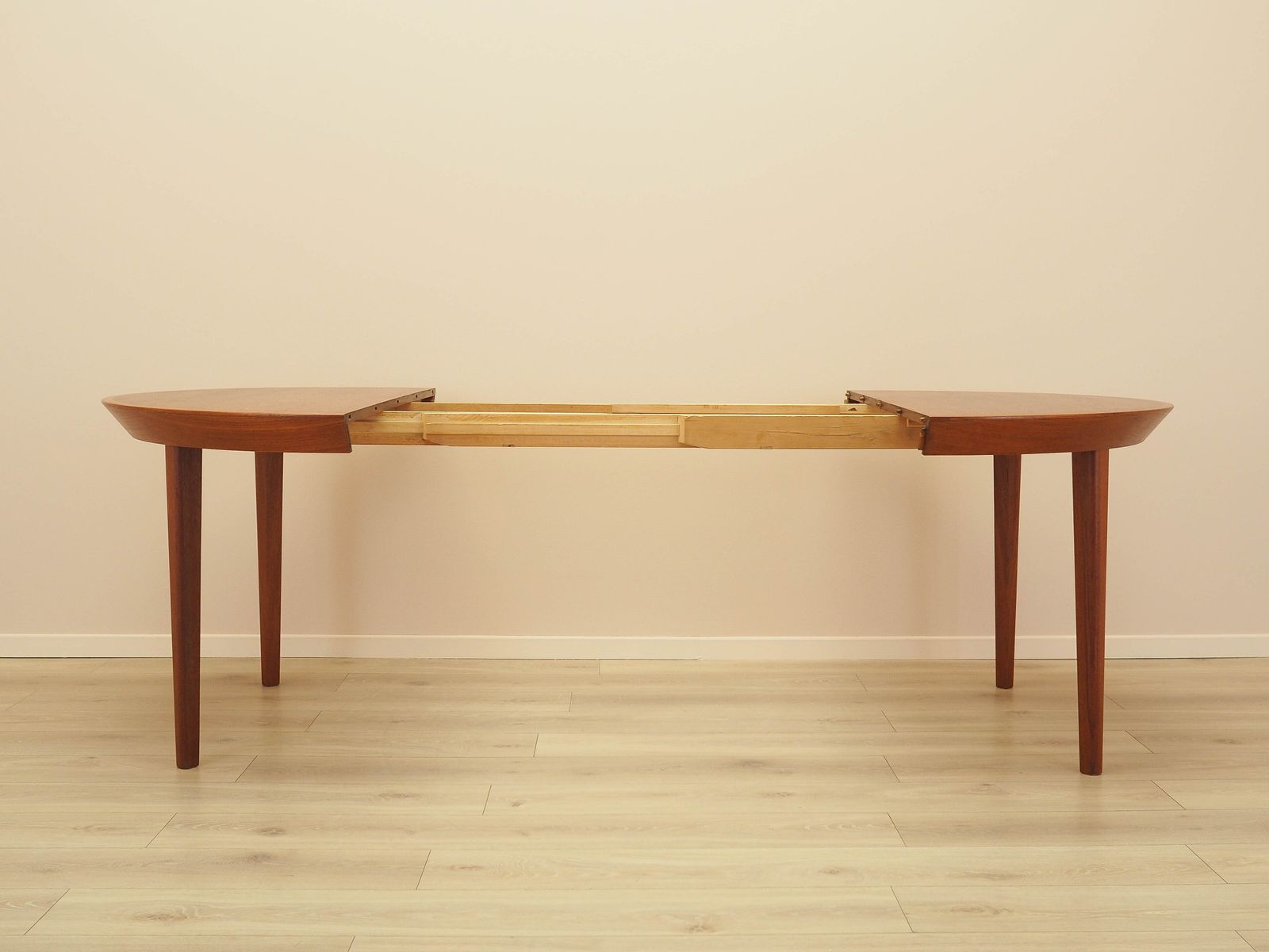 Furniture Round Teak Table, Danish Design, 1960s, Manufacturer: Gudme Møbelfabrik, Designer: Ole Hald photo