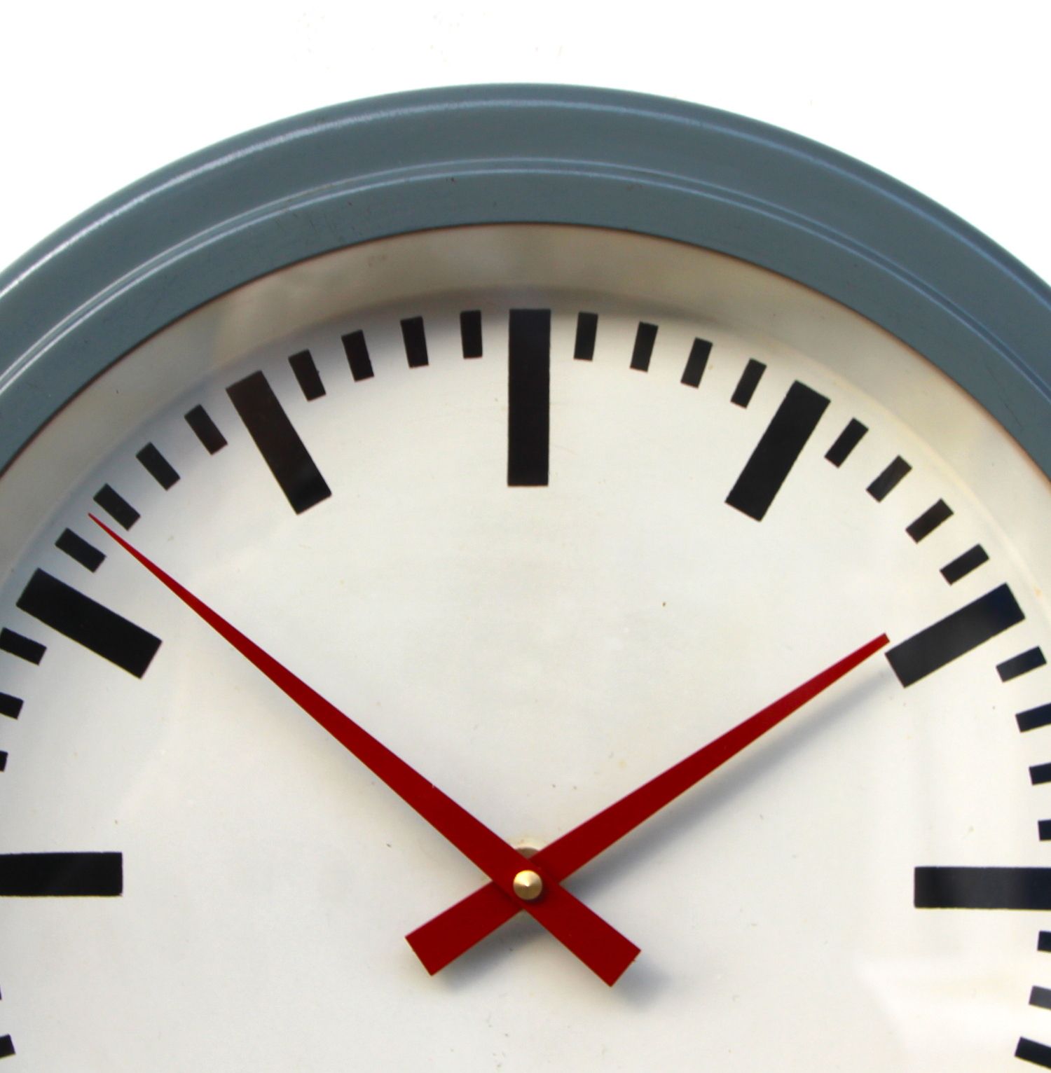 1960s West German Vintage Factory Wall Clock. Fully Guaranteed. London Timepiece. photo vintage