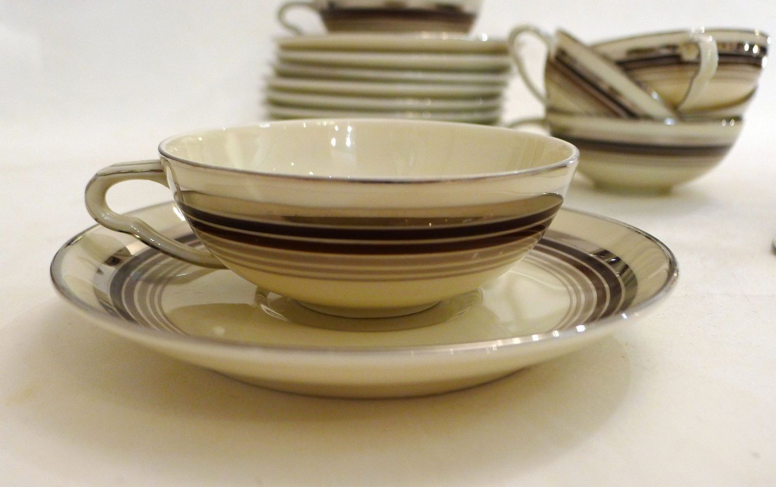 photo furniture Art Deco Coffee Service In Porcelain From Rgk, Czech, 1930s