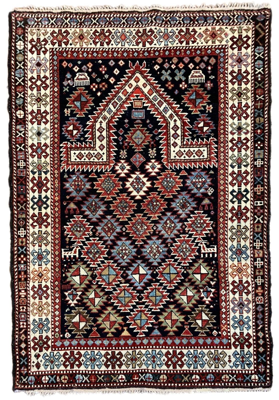 Antique Caucasian Prayer Rug 1.51m X 1.03m