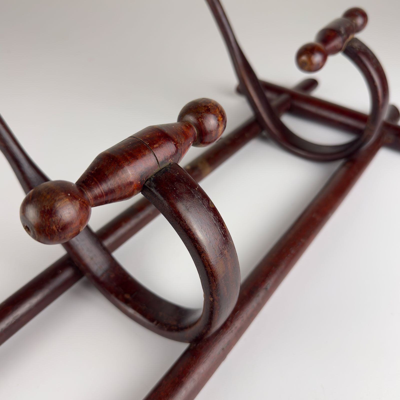 Antique Wooden Coat Rack, Italy 1930s photo 380.0