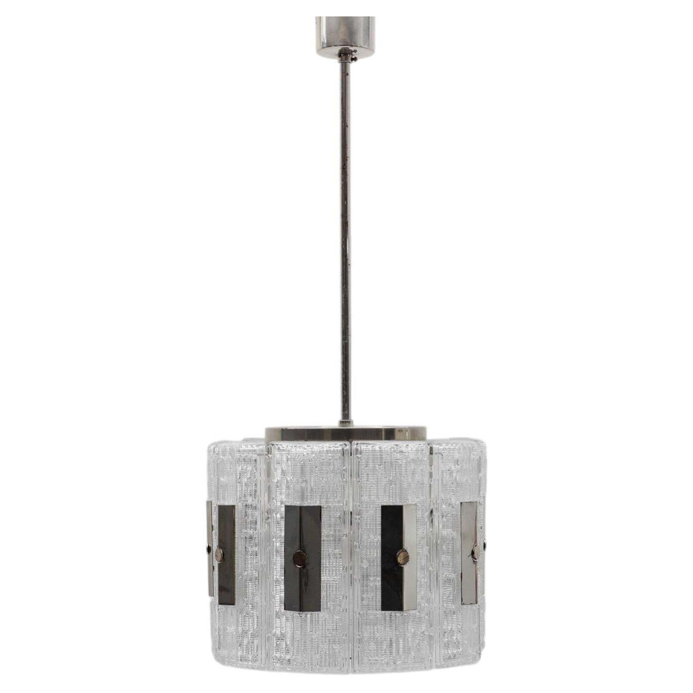 Crystal Glass Chandelier By Kaiser Leuchten, 1960s Germany