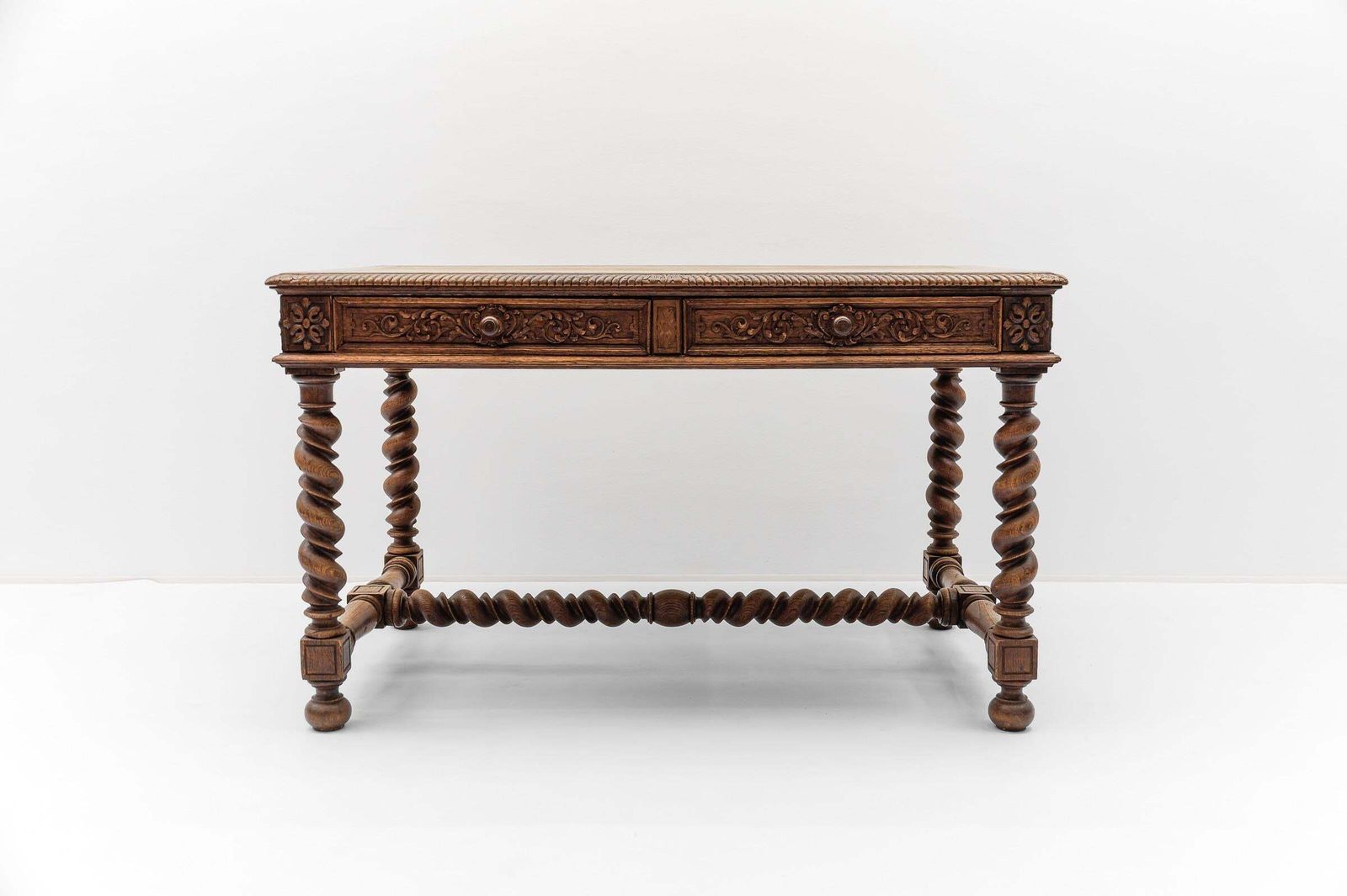 Late 19th Century French Barley Twist Writing Desk photo for sale
