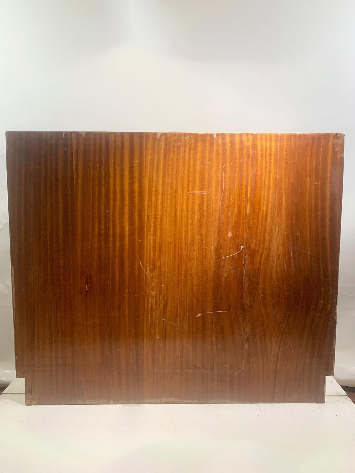 Art Deco Blonde Bird's Eye Maple Sideboard With Curved Open Shelving, Circa 1940 photo buy