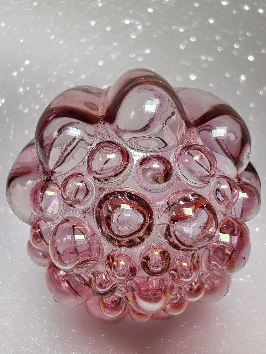 Large Rose Bubble Lamp Shade By Helena Tynell And Heinrich Gantenbrink For Limburg, 1960s photo Lighting