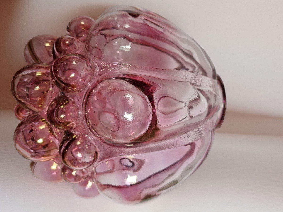 Large Rose Bubble Lamp Shade By Helena Tynell And Heinrich Gantenbrink For Limburg, 1960s photo 392.0