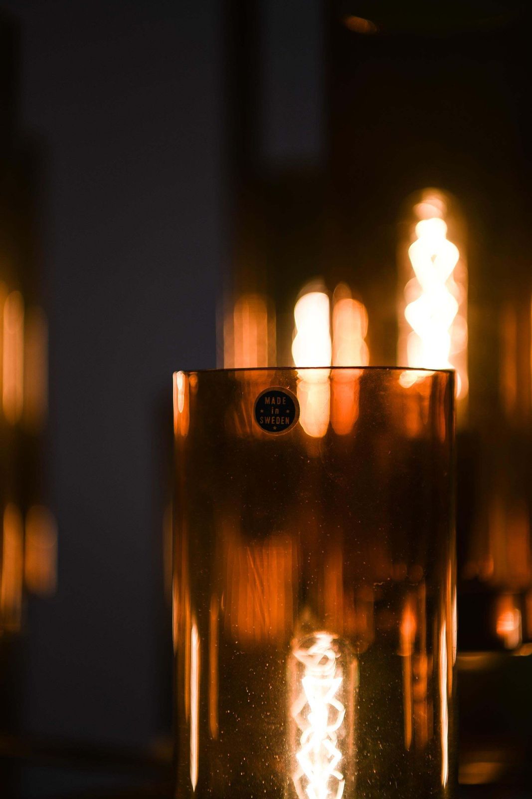 Ceiling Lamp In Brass And Glass By Hans Agne Jakobsson, 1960s photo vinterior
