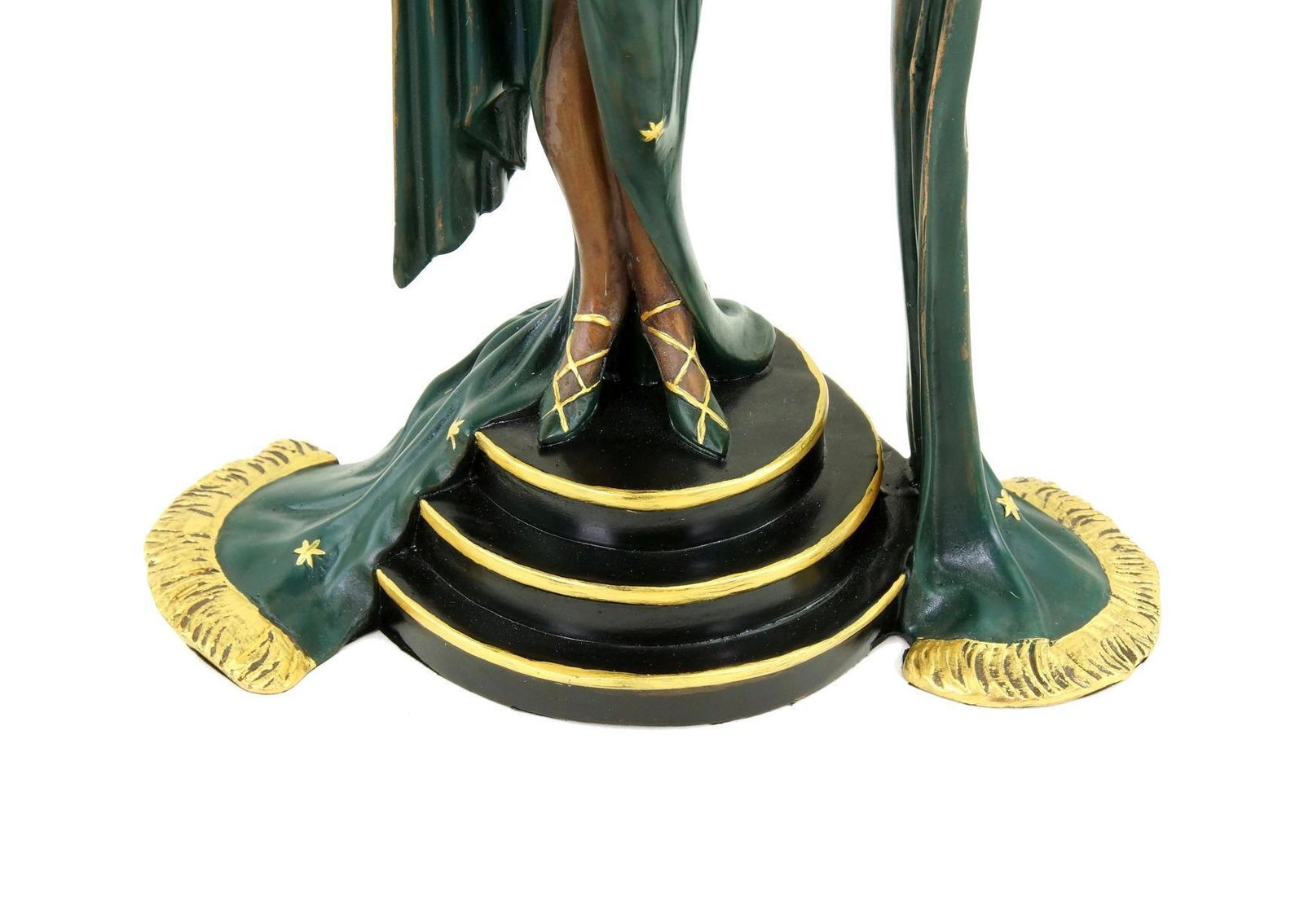 Sculpture Revue Dancer In Bronze, Art Deco Style, 20th Century photo vintage
