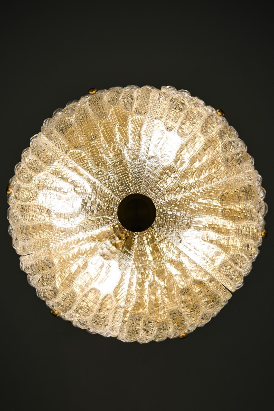 Set Of 2 Ceiling Lamps In Brass And Glass By Carl Fagerlund, 1960s photo for sale
