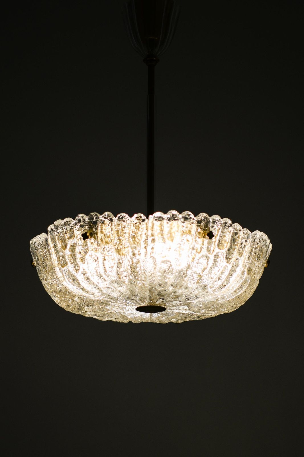Set Of 2 Ceiling Lamps In Brass And Glass By Carl Fagerlund, 1960s photo 7341.0