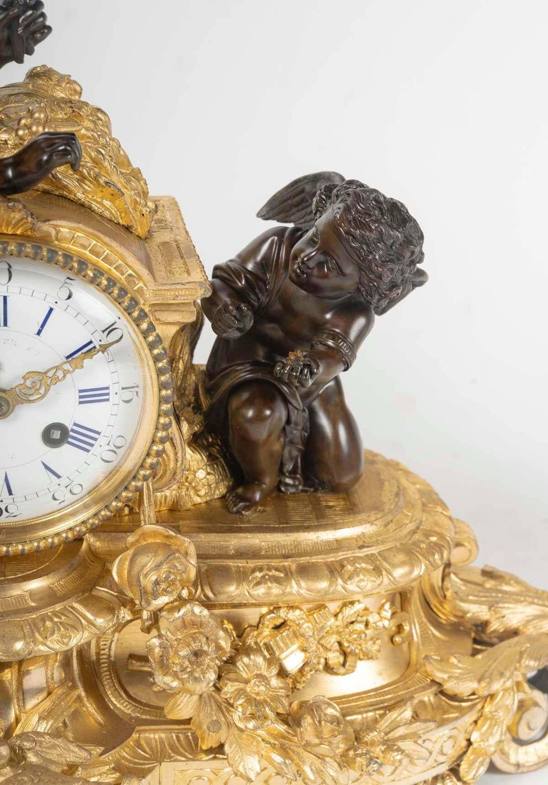 Fireplace Set In Patinated And Ormolu, Napoleon III Period, 19th Century. photo 9407.0