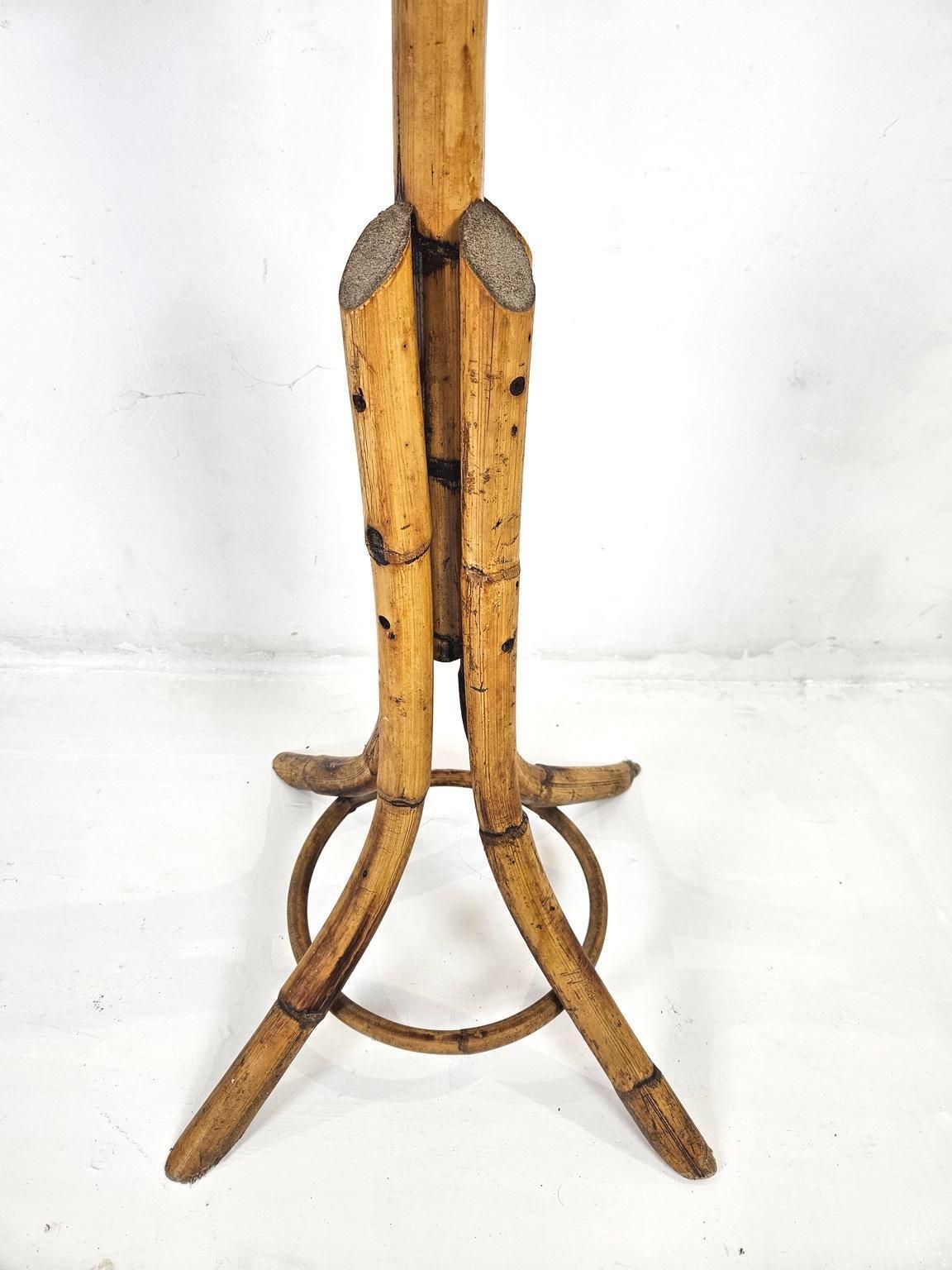Bamboo Coat Rack In The Manner Of Albini, Mid Century Italian Design, 1960 photo Furniture
