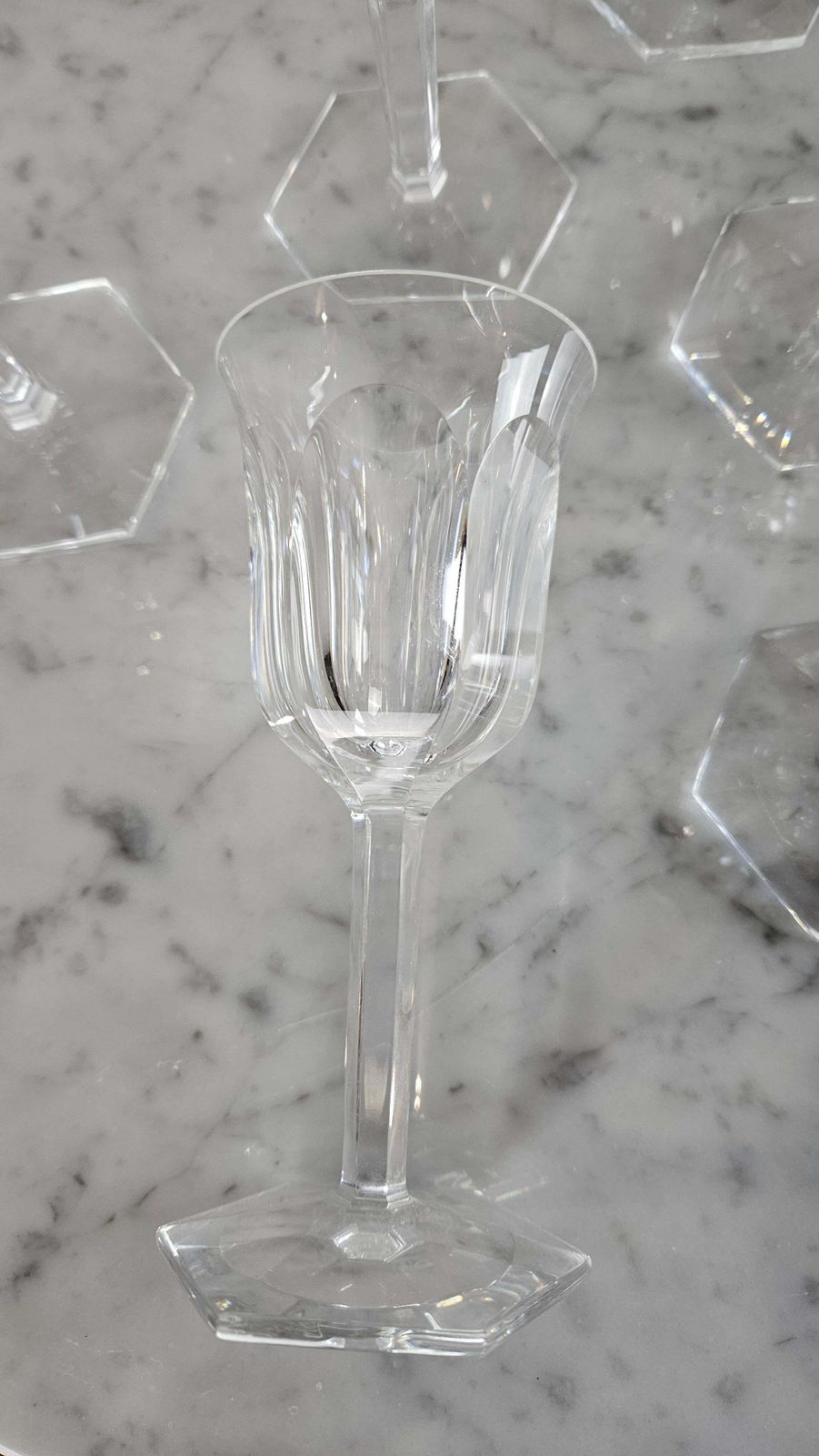 Baccarat Harcourt 1841 Champagne Flutes Set Of Six, Crystal, France photo buy