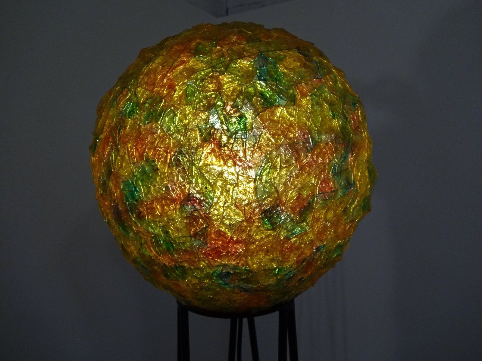 Large Italian Fiberglass Floor Lamp, 1960s photo buy