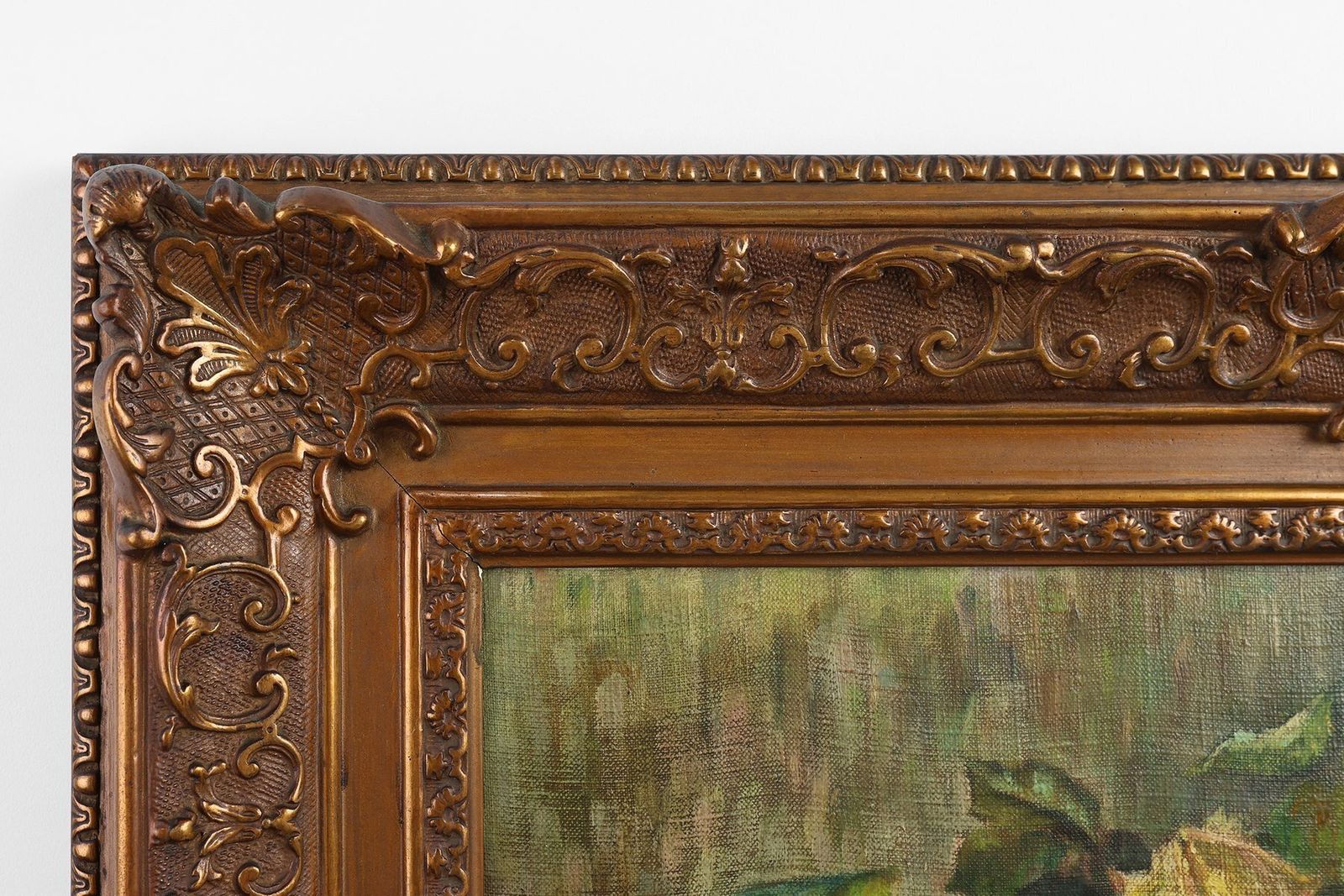Belgian Artist, Romantic Floral Still Life, 1900, Oil Painting, Framed photo for sale
