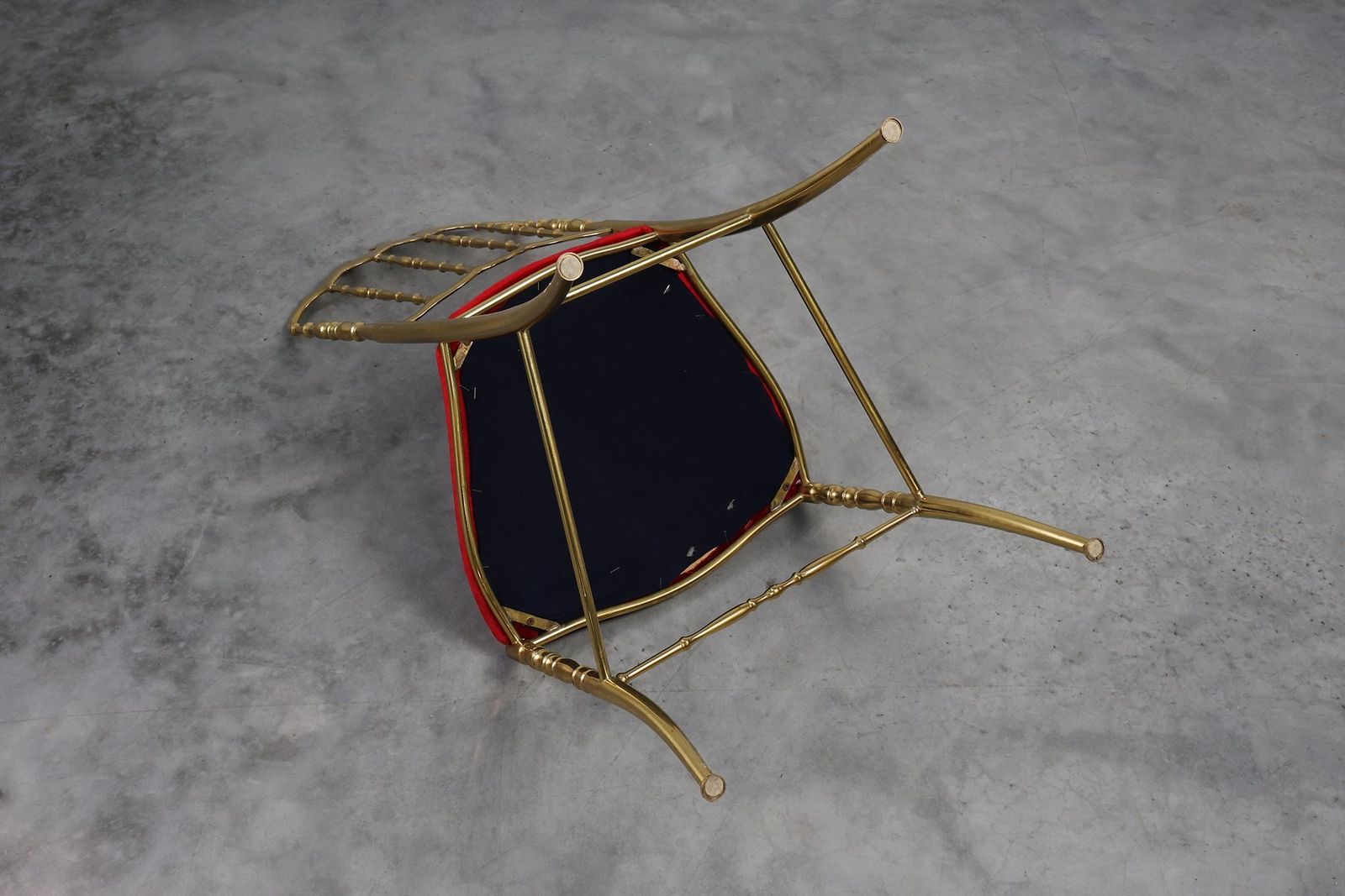 photo buy Hollywood Regency Brass Chiavari Chair From Giuseppe Gaetano Descalzi, Italy, 1950s