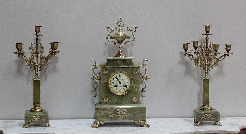 Fireplace Set Louis XV Louis XVI Style, 1920th