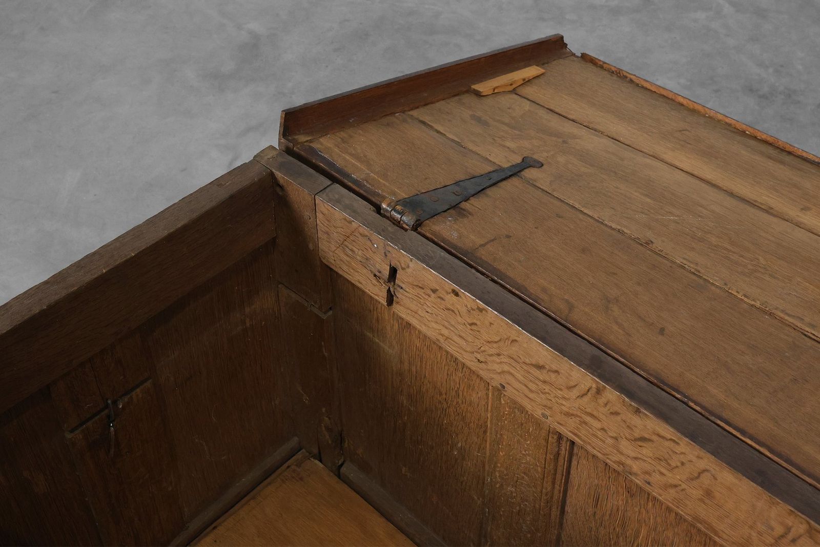 photo for sale French Oak Storage Trunk Or Linen Chest, 17th Century