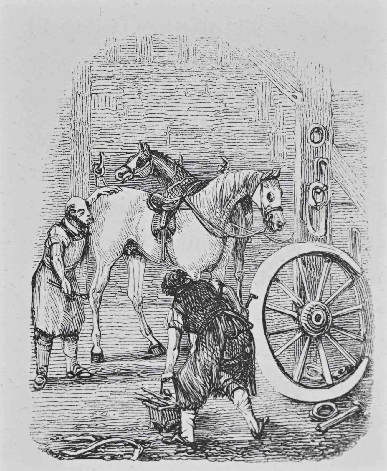 Henry Alkenstable Scene With Horse And Grooms   Lithograph By Henry Alken   18461846