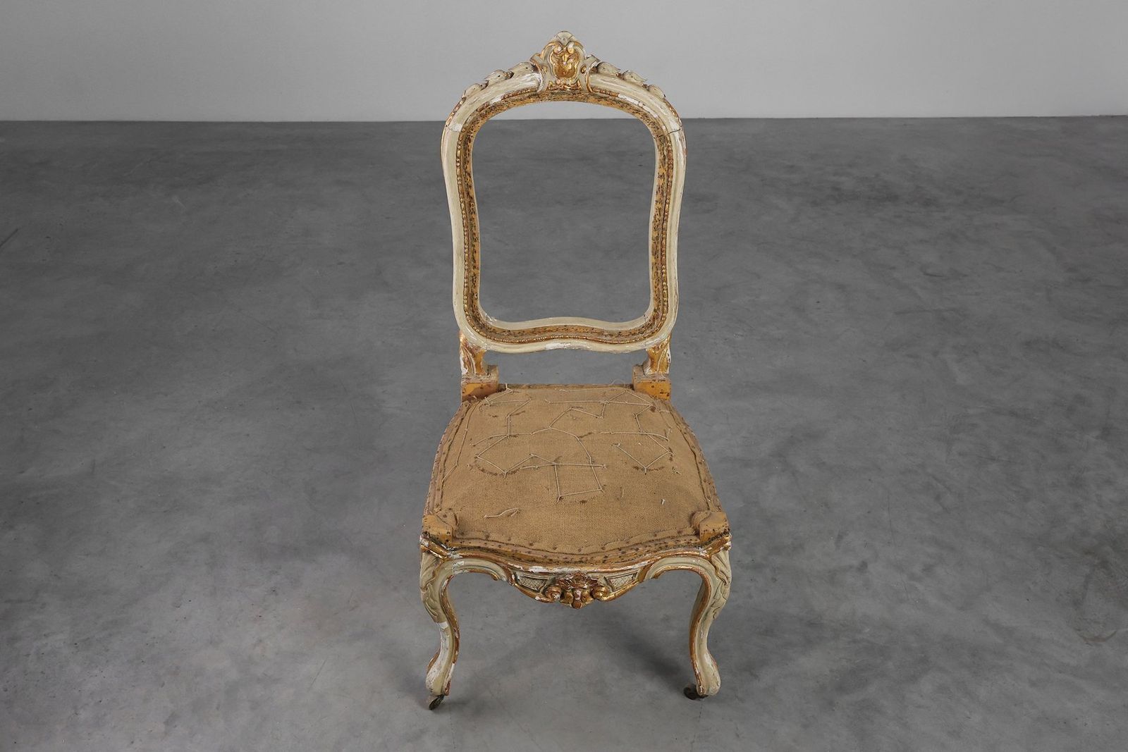 Furniture Antique Louis XV Chair In Carved Wood, 1800s photo