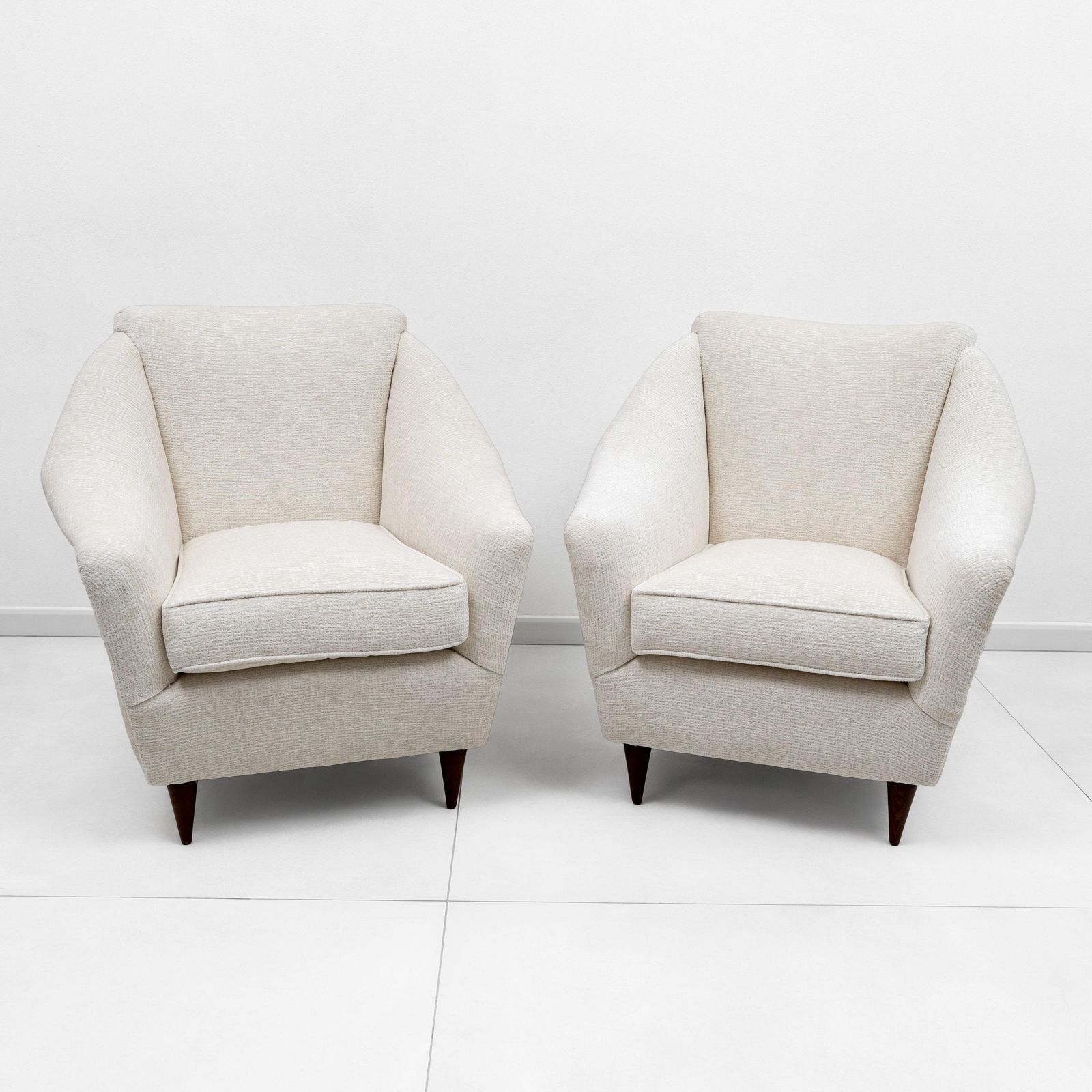 Pair Of Ico Parisi Midcentury Modern Italian Armchairs For Ariberto Colombo, 50s photo 4893.0