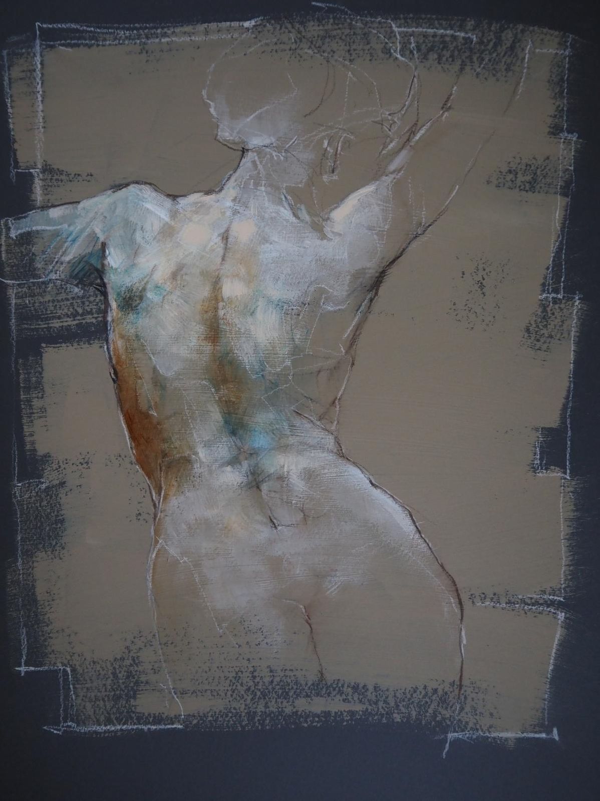 Michał Bajsarowiczoriginal Nude Female Figure Drawing   Mixed Media Paper Artwork By Polish Artist2026