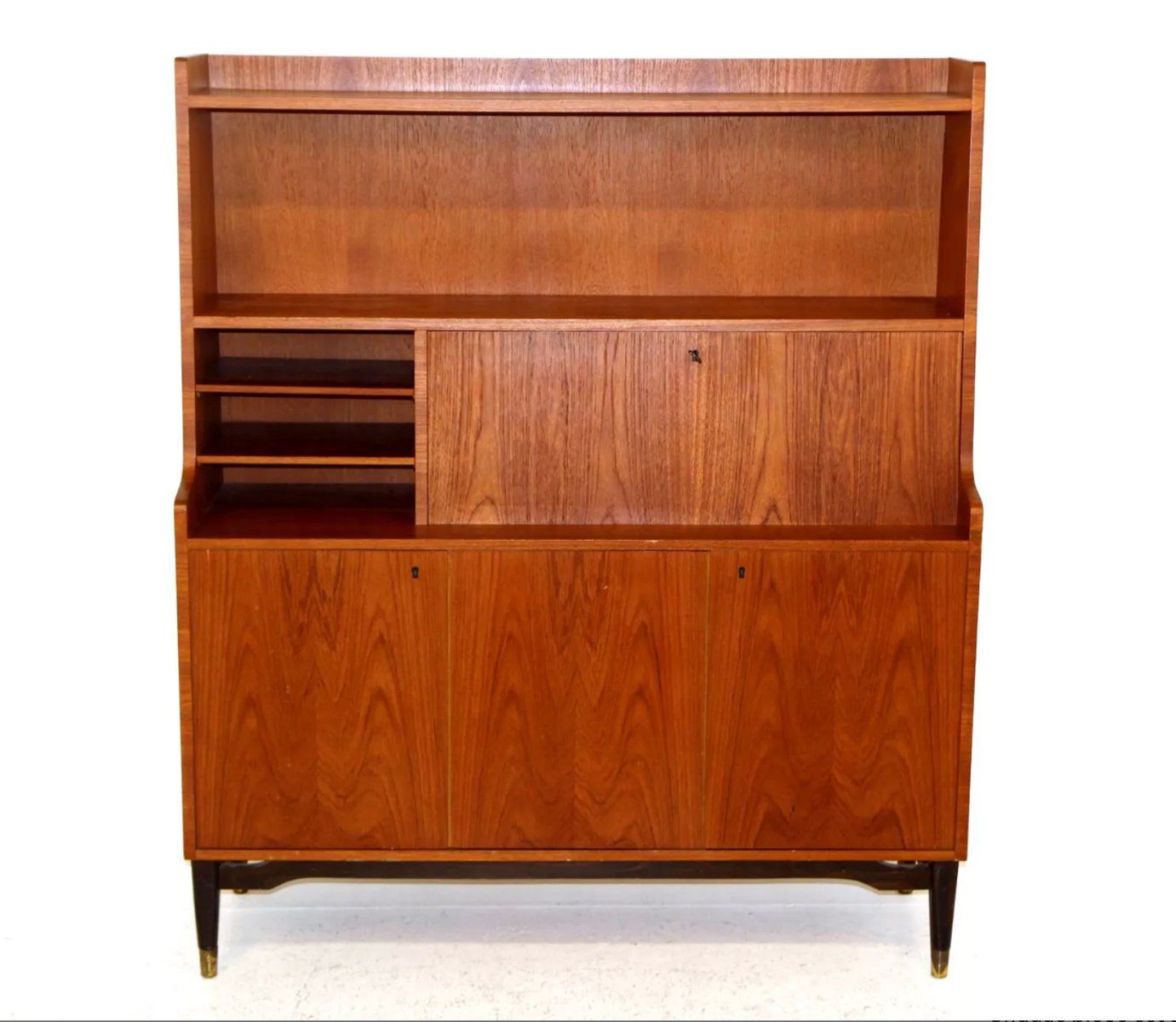 Scandinavian Teak Secretary Desk, Sweden, 1950s photo furniture