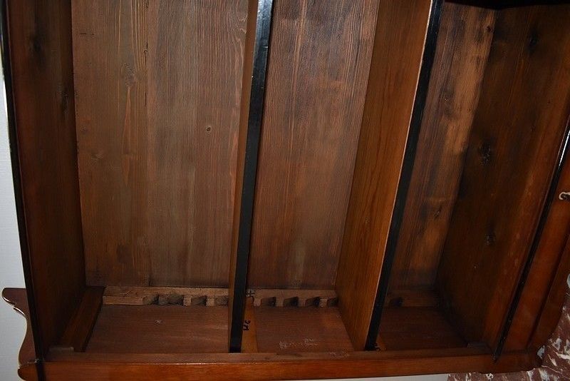 19th Century Mahogany Wall Display Case photo 1662.42