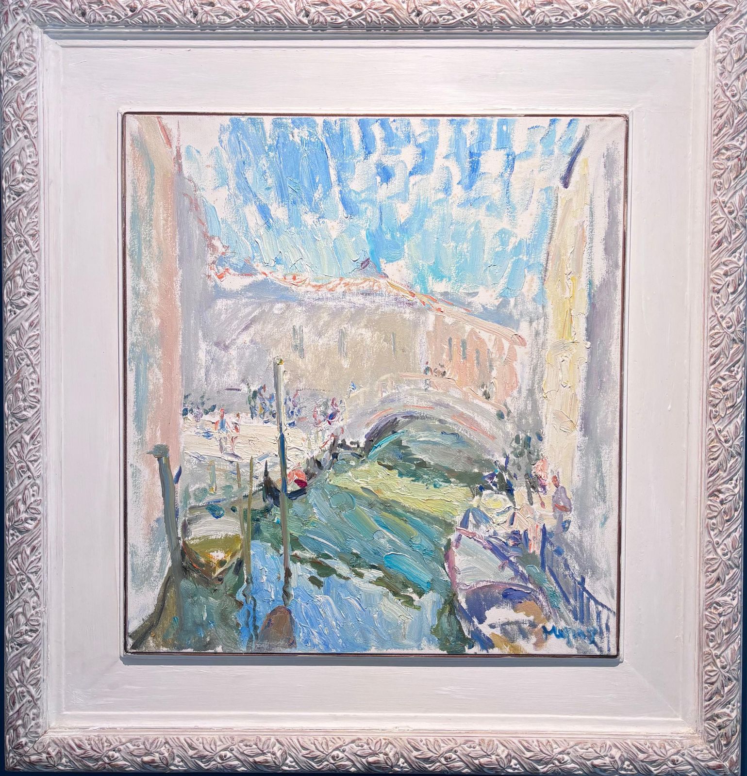 Georgij Moroz" Vicino Al Ponte Di Rialto " Venezia Cm. 55 X 60 1999