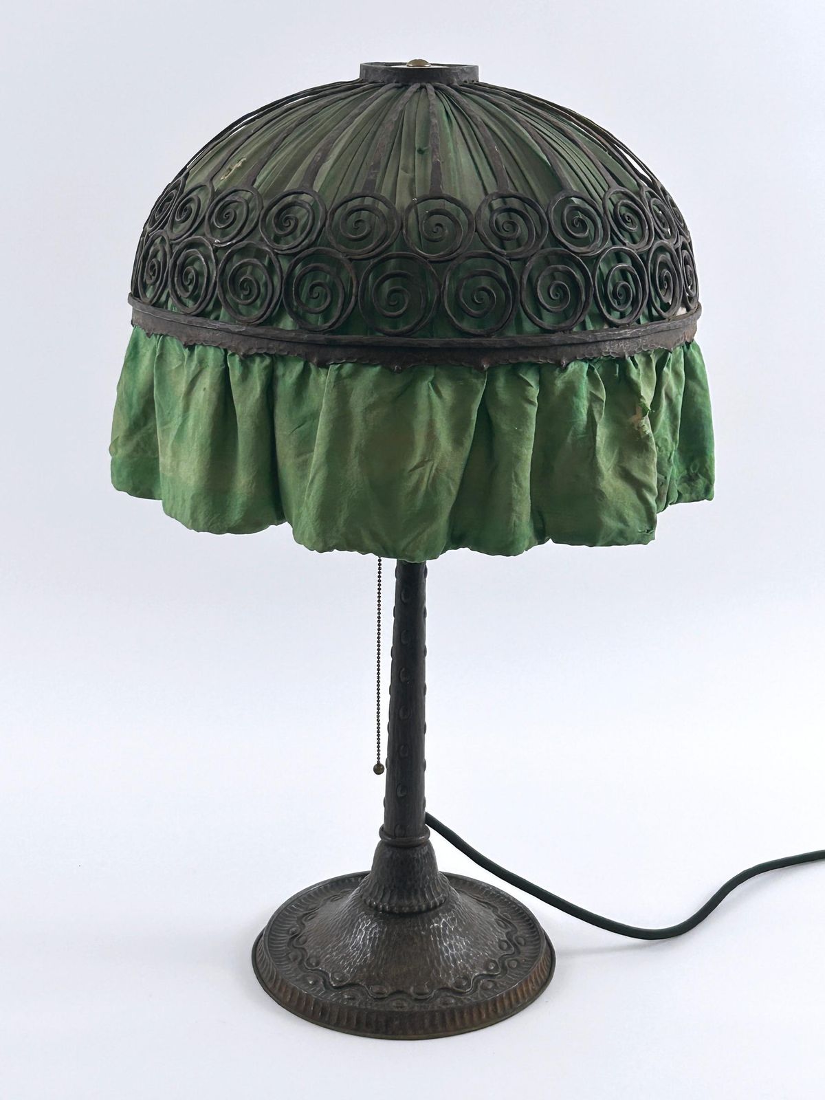 Monumental Art Nouveau Table Lamp Probably By Reinhold Kirsch Germany 1900s photo vinterior