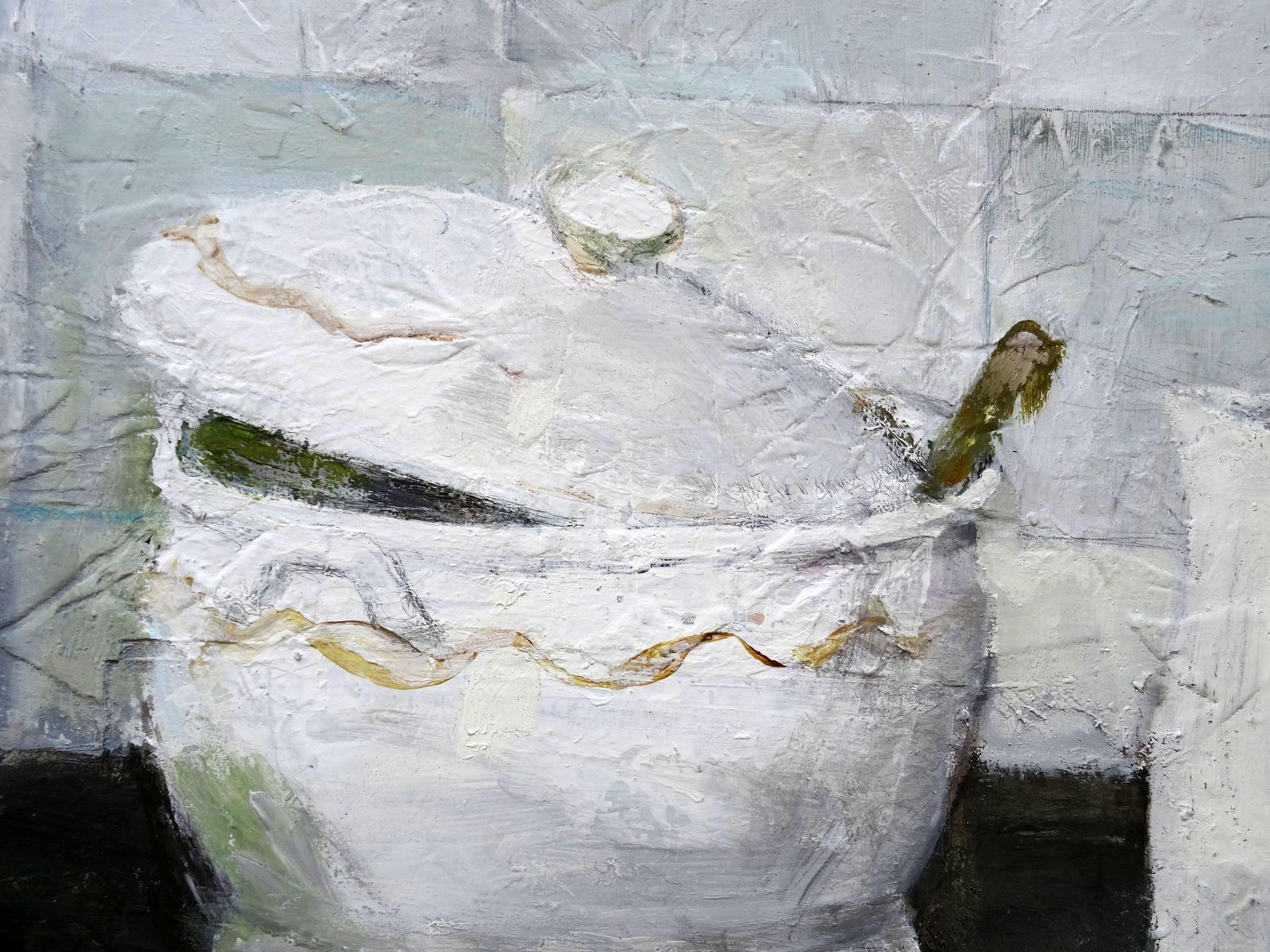 Imants Vecozolsstill Life In Kitchen. Oil On Plywood. 50x80 Cm2010 photo Art