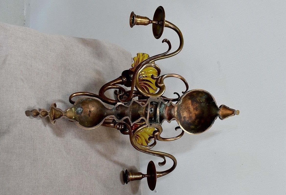 Pair Of Dutch Copper Wall Sconces photo buy