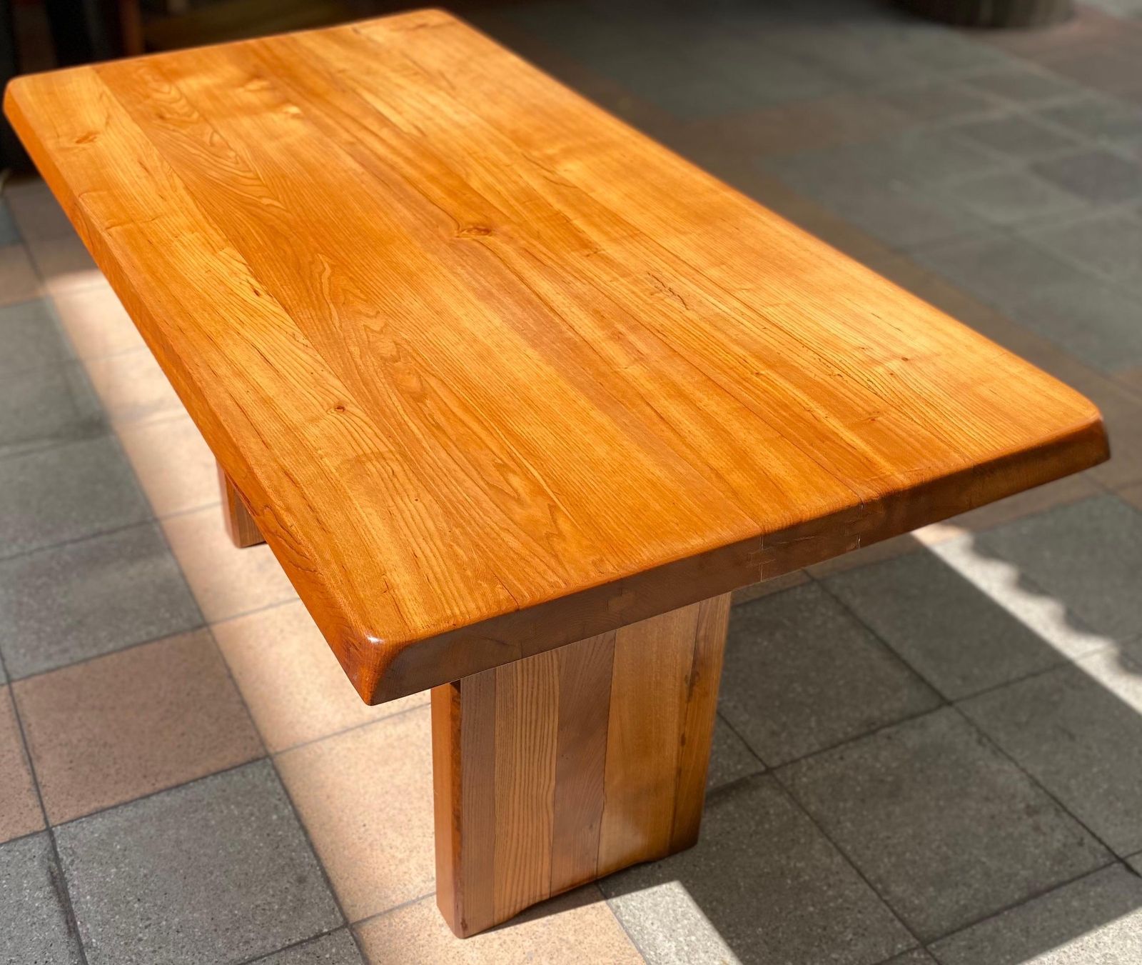 Pierre Chapo   T14a Table And Benches Set   Circa 1970 photo for sale