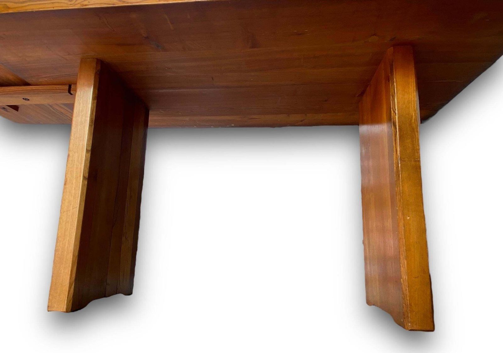 photo furniture Pierre Chapo   T14a Table And Benches Set   Circa 1970