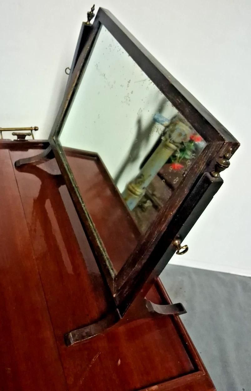 Antique Swing Dressings Vanity Mirror Foxed Has Desilvering photo vinterior