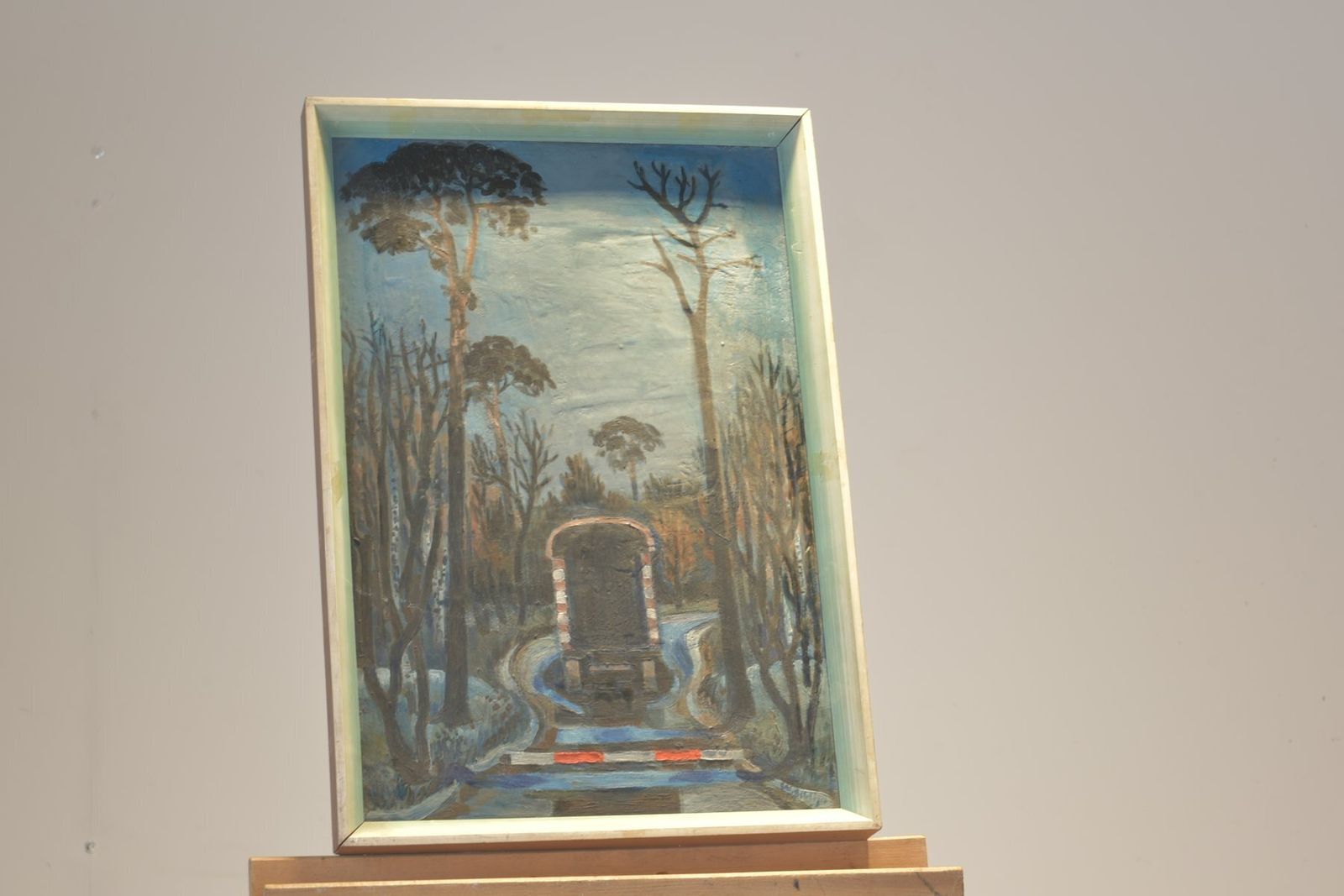 Endstation, Wilhelm Schläger, 1967, Oil On Canvas In Original Frame